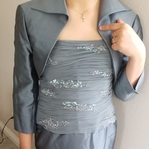 2 piece mother of the bride dress